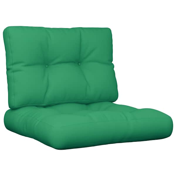 vidaXL euroaluse istmepadjad, 2 tk, roheline, kangas