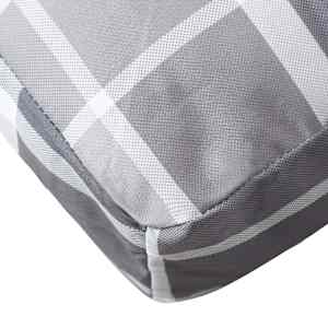 Podušky na palety 2 ks šedé kárované textil - obrázek 7