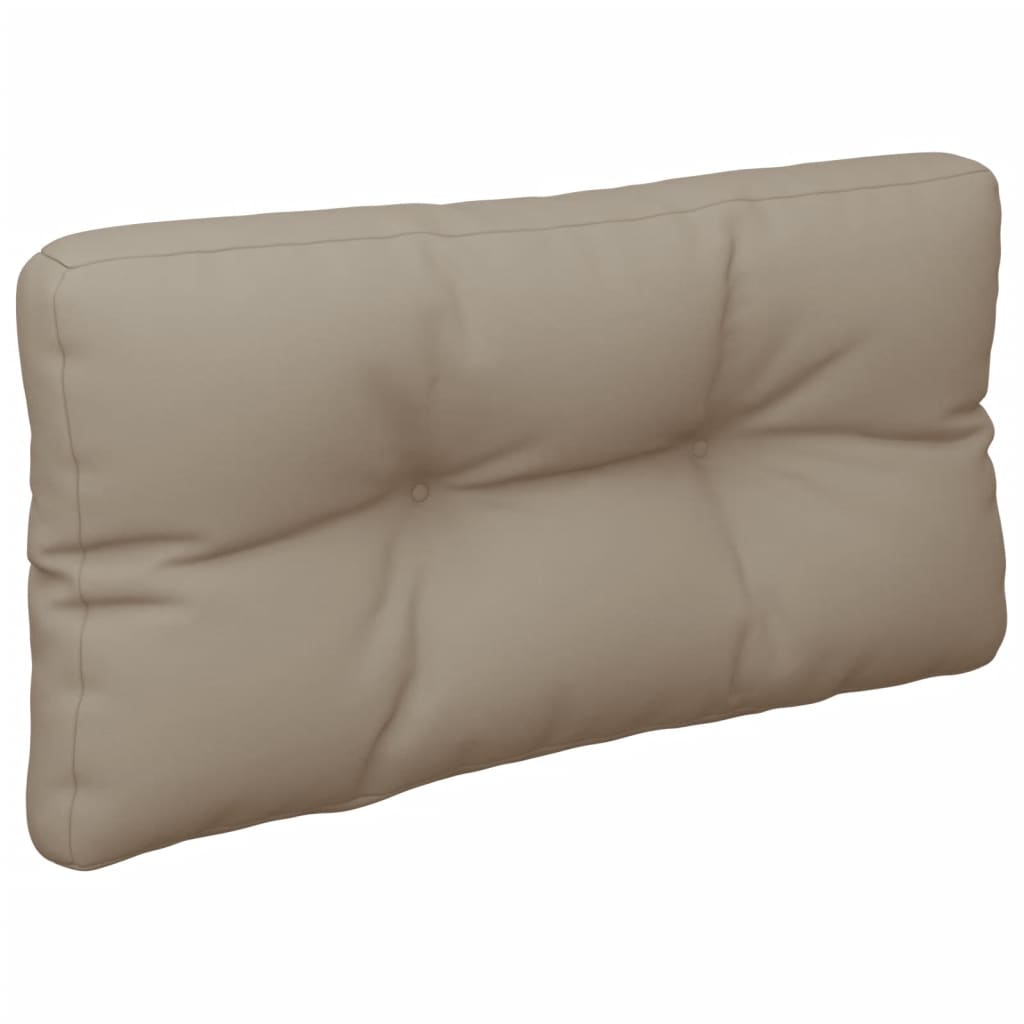 vidaXL Palletkussens 2 st stof taupe, foto 4