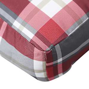 Podušky na palety 2 ks červené kárované textil - obrázek 7