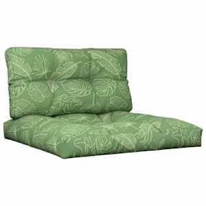 Podušky na palety 2 ks vzor listů textil - obrázek 2