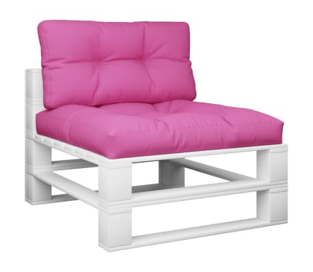 vidaXL Cuscini per Pallet 2 pz Rosa in Tessuto