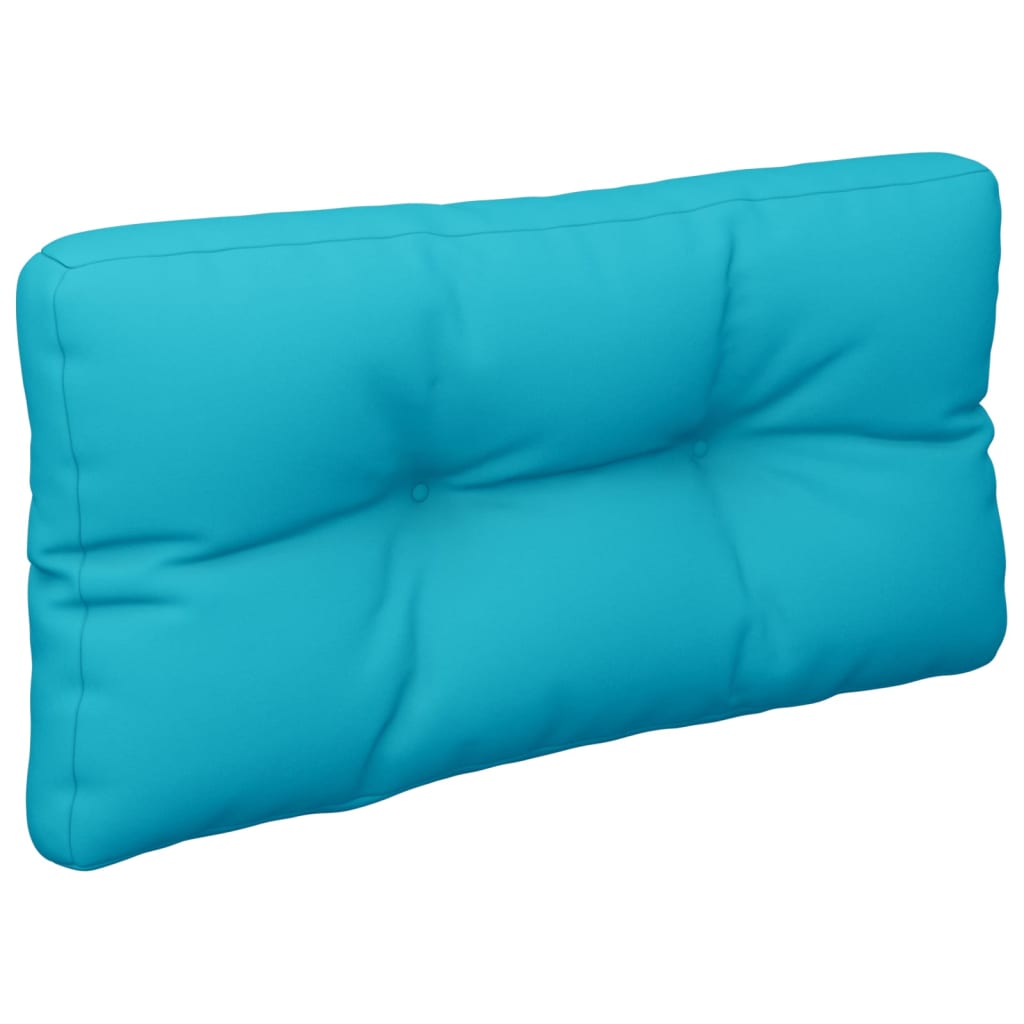vidaXL Palletkussens 2 st stof turquoise, foto 2
