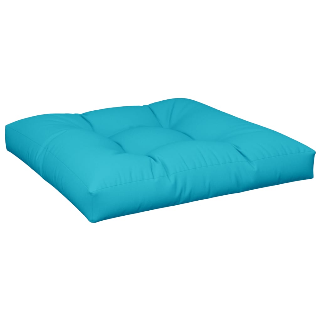 vidaXL Palletkussens 2 st stof turquoise, foto 4