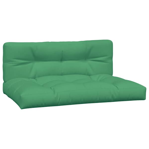 vidaXL euroaluse istmepadjad, 2 tk, roheline, kangas