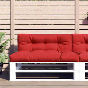 Blazine za palete 2 kosa rdeče blago