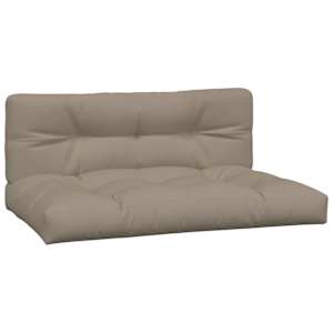 Podušky na palety 2 ks taupe textil - obrázek 2