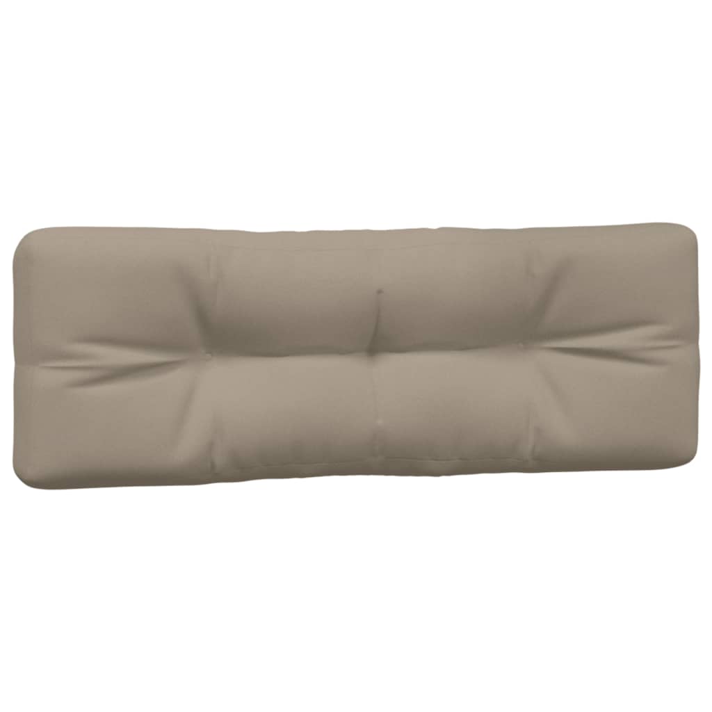 vidaXL Palletkussens 2 st stof taupe, foto 4