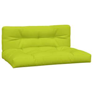 Podušky na palety 2 ks jasně zelené textil - obrázek 2