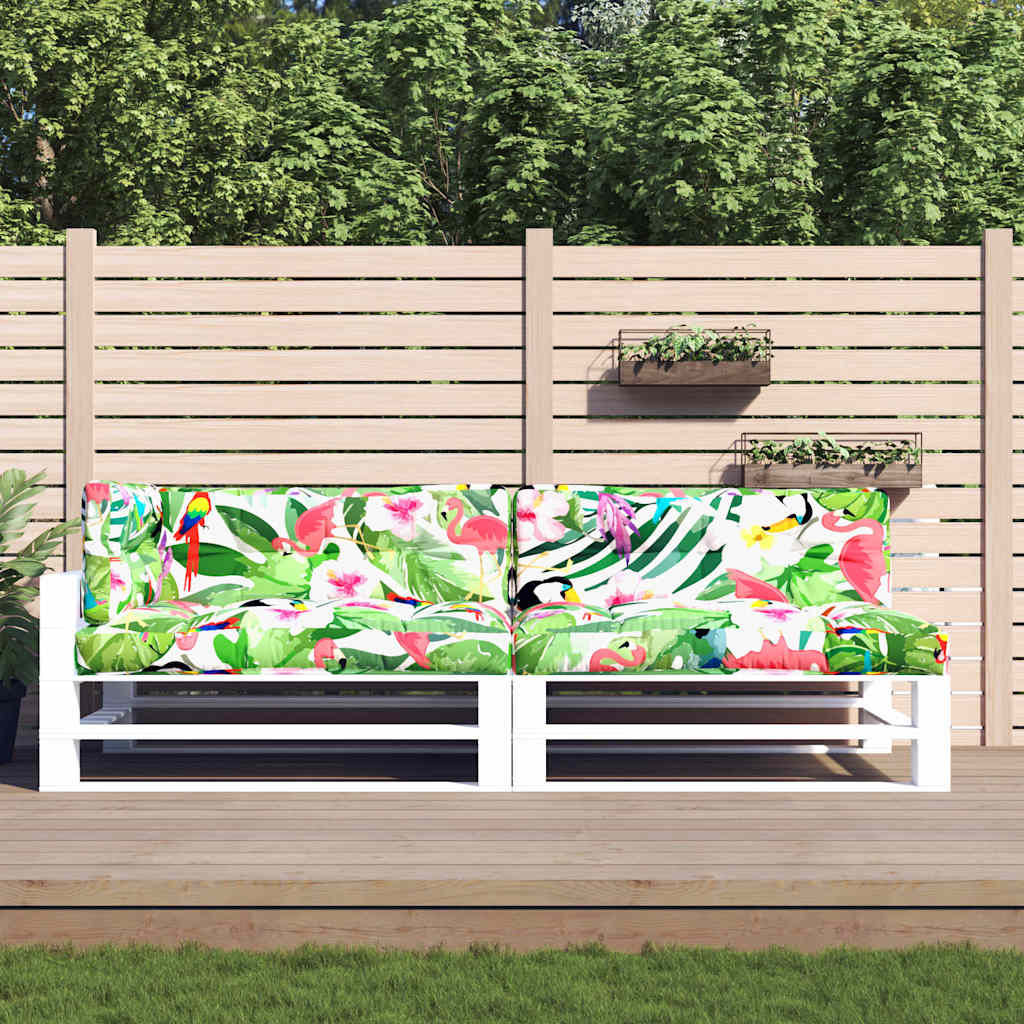 vidaXL Perne de paleți, 5 buc., multicolor  textil