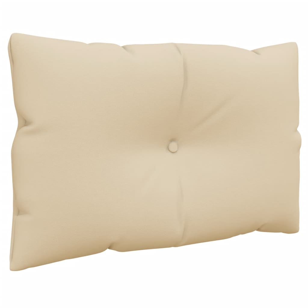 vidaXL Palletkussens 2 st stof beige, foto 2
