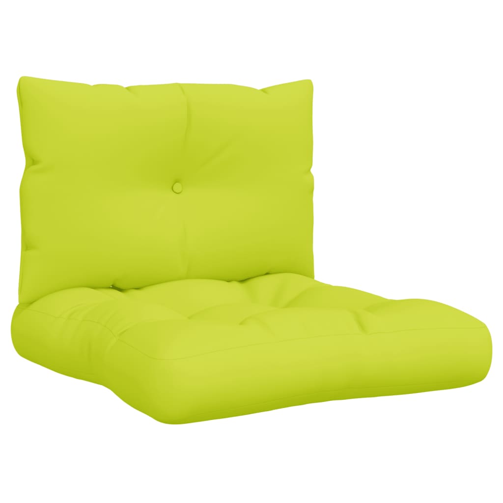 vidaXL Podušky na palety 2 ks jasně zelené textil