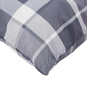 Podušky na palety 2 ks šedé kárované textil - obrázek 8