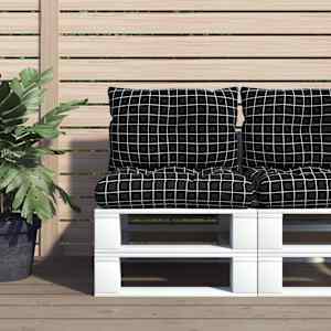 Blazina za palete 2 kosa črno karirasto oxford blago