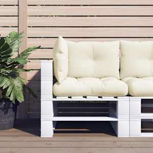 Blazine za palete 3 kosi krem blago