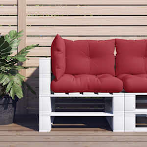 Blazine za kavč iz palet 3 kosi vinsko rdeče