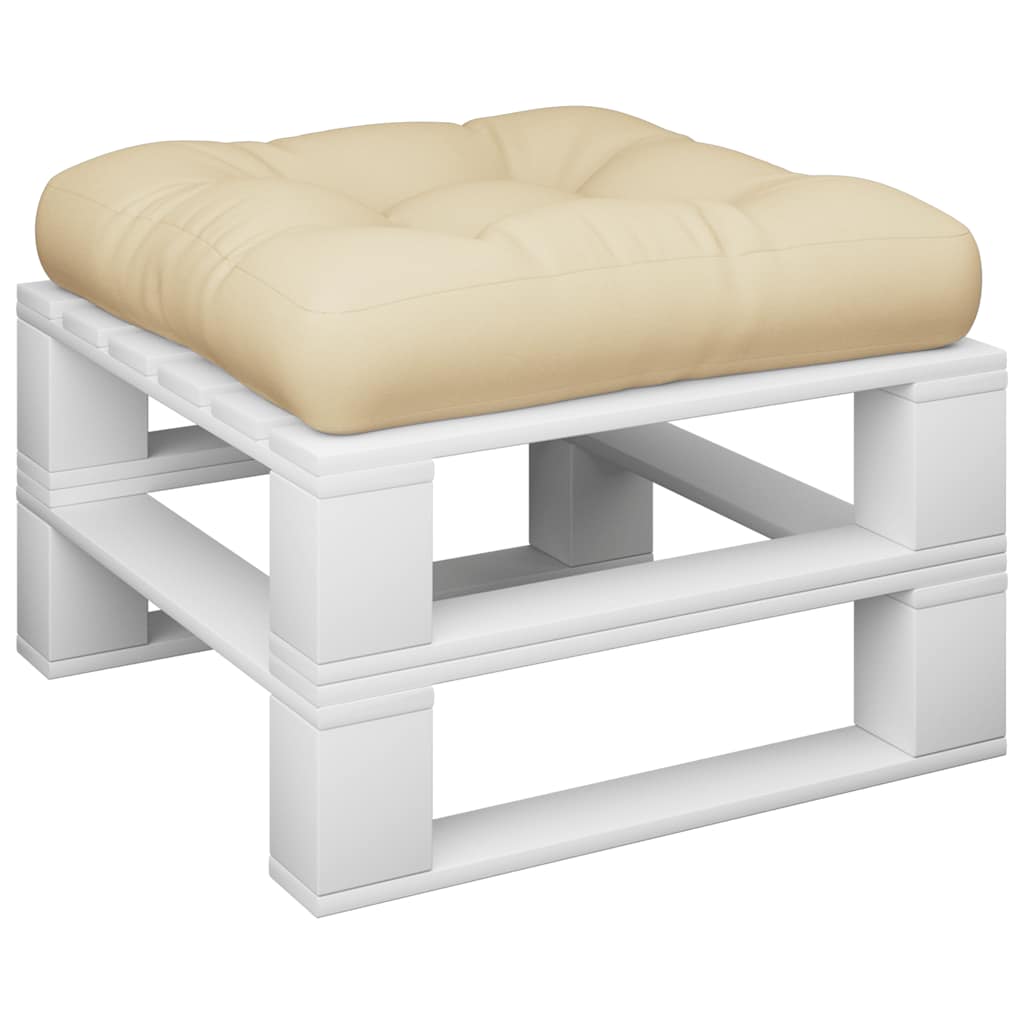 Thumbnail - vidaXL Palettenkissen Beige 60x61,5x10 cm Stoff