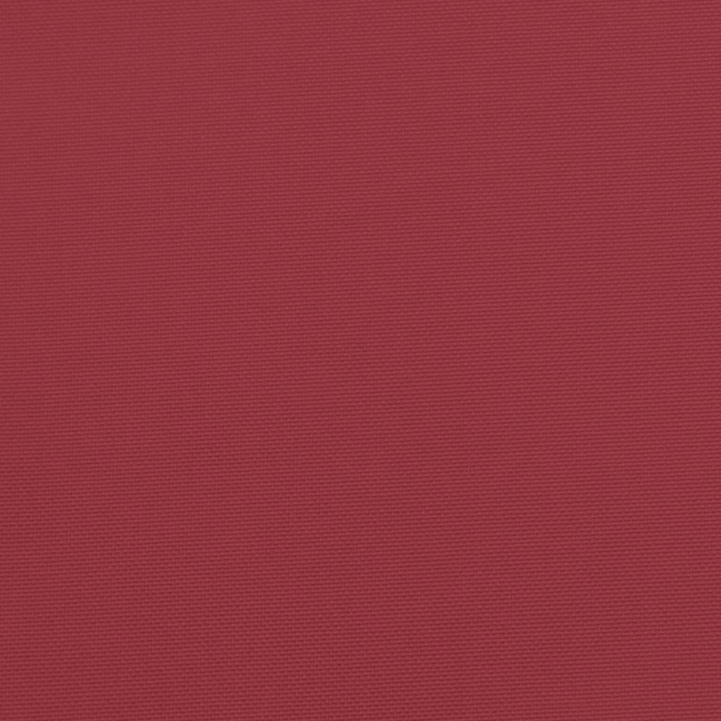 Palletkussen 58x58x10 cm stof wijnrood image 9