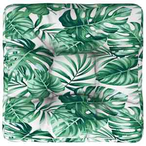 Poduška na palety vzor listů 58 x 58 x 10 cm textil - obrázek 6
