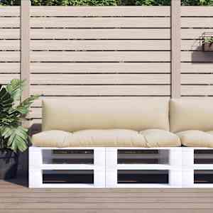 Blazine za palete 2 kosa bež blago