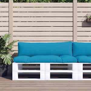 Blazine za palete 2 kosa svetlo modro blago