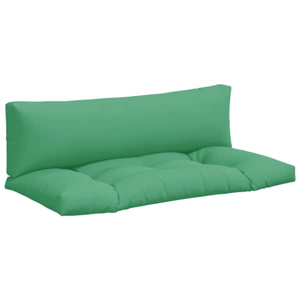 vidaXL euroaluse istmepadjad, 2 tk, roheline, kangas