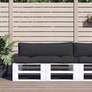 Blazine za palete 2 kosa črno blago