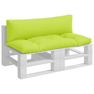 Podušky na palety 2 ks jasně zelené textil - obrázek 3