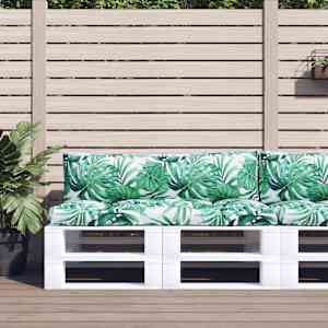 Blazine za palete 2 kosa vzorec listja blago