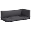 vidaXL euroaluse istmepadjad 3 tk, antratsiithall, kangas