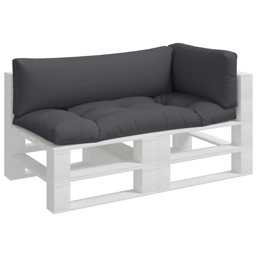 vidaXL Palletkussens 3 st stof antracietkleurig afbeelding