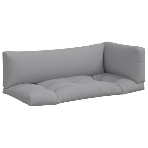 vidaXL euroaluse istmepadjad, 3 tk, hall, kangas