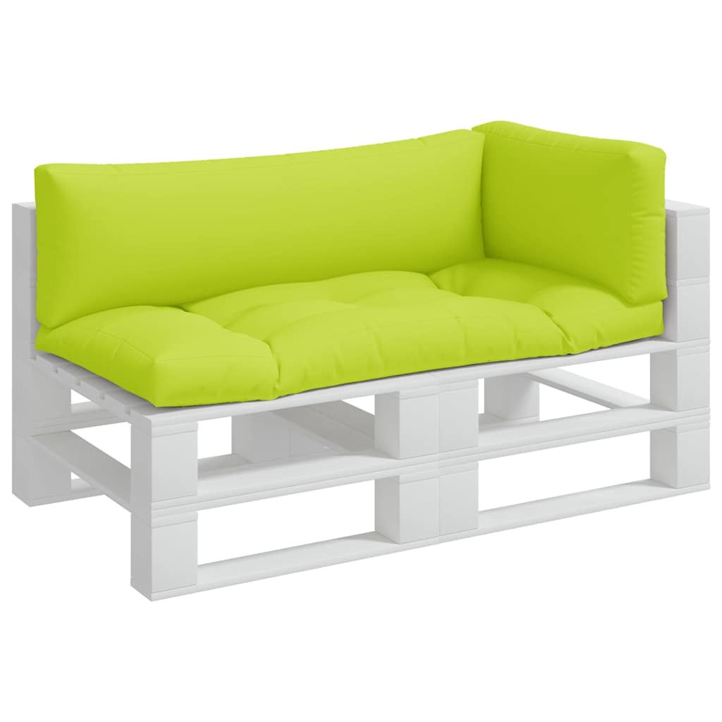 vidaXL Palletkussens 3 st stof heldergroen afbeelding