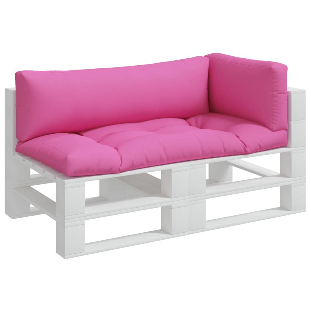 vidaXL Palletkussens 3 st oxford stof roze afbeelding