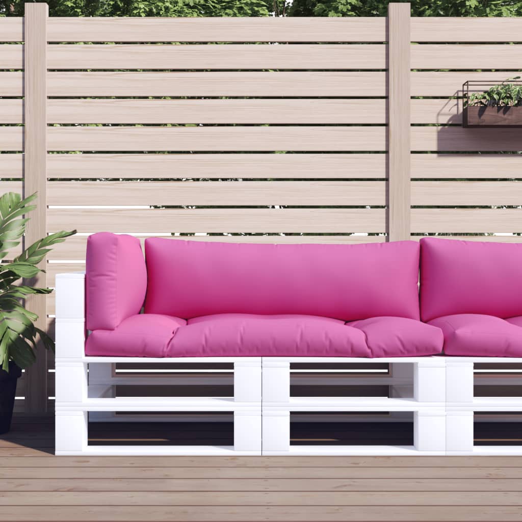 vidaXL Palettenkissen 3 Stk. Rosa Oxford-Gewebe