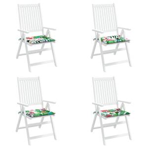 Podušky na zahradní židli 4 ks vícebarevné 40x40x4 cm textil - obrázek 4