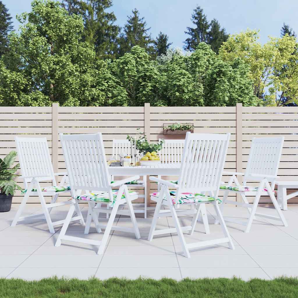 vidaXL Gartenstuhl-Kissen 6 Stk. Mehrfarbig 40x40x4 cm Stoff