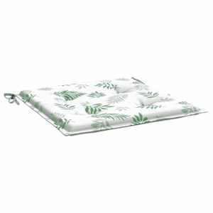 Podušky na židli 2 ks vzor listů 40 x 40 x 4 cm textil - obrázek 5