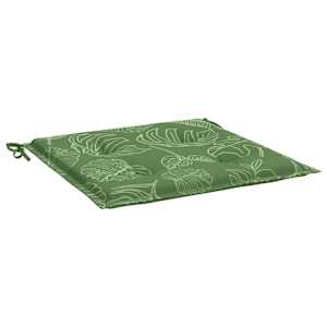 Podušky na židli 2 ks vzor listů 40x40x4 cm textil - obrázek 5