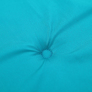 Podušky na zahradní židli 4 ks tyrkysové 40x40x4 cm textil - obrázek 7