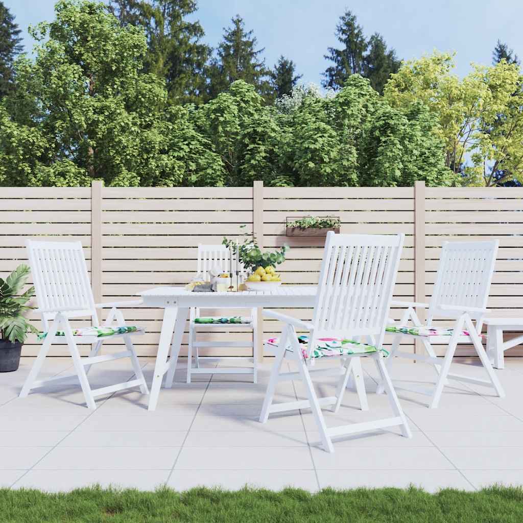 vidaXL Gartenstuhl-Kissen 4 Stk. Mehrfarbig 50x50x4 cm Stoff