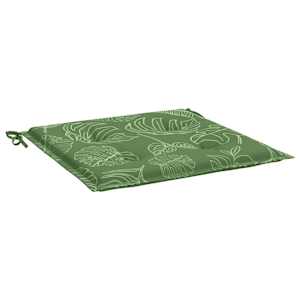Podušky na židli 6 ks vzor listů 50x50x4 cm textil - obrázek 5