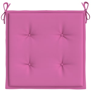 Podušky na zahradní židli 2 ks růžové 50x50x4 cm textil - obrázek 6