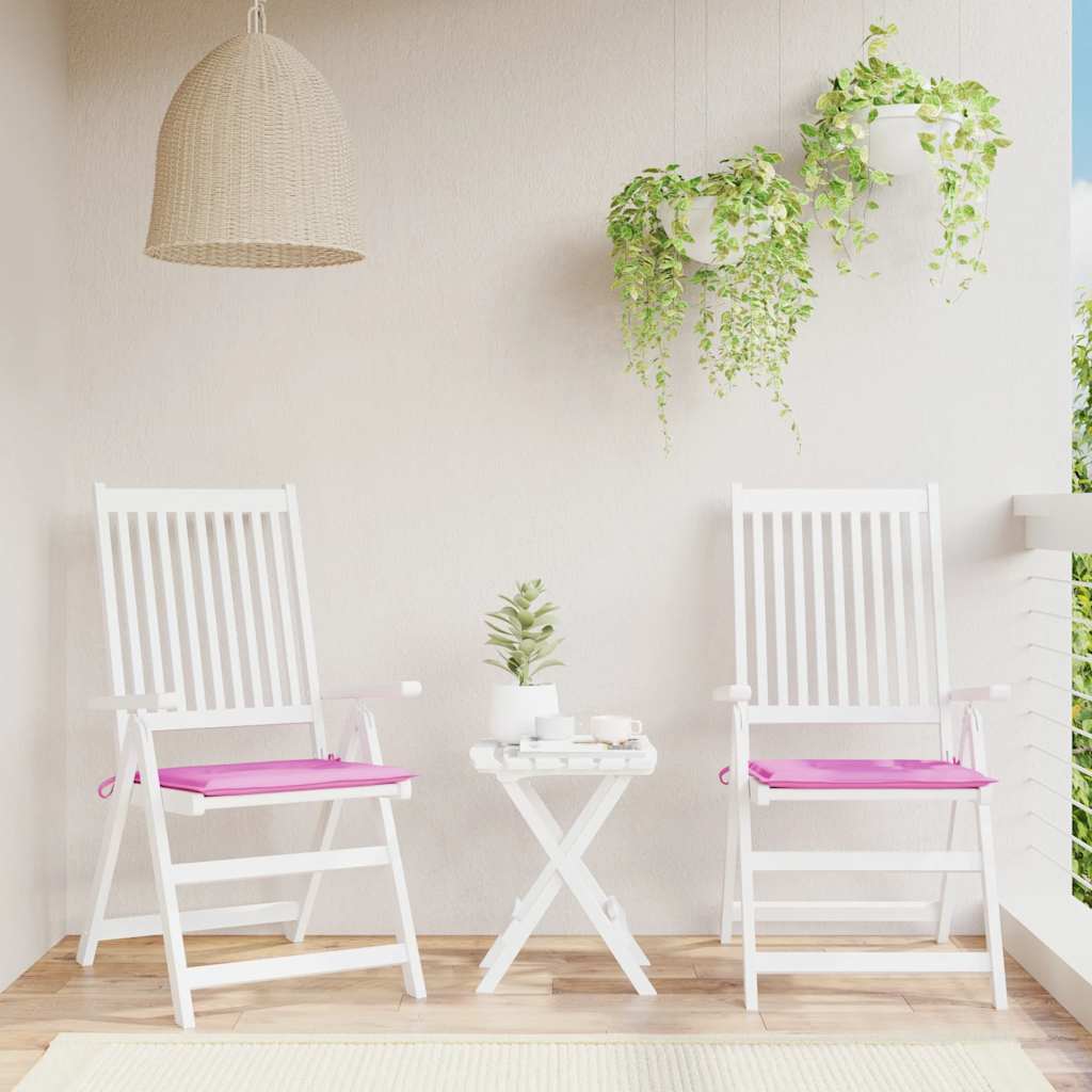 vidaXL Gartenstuhl-Kissen 2 Stk. Rosa 50x50x4 cm Stoff