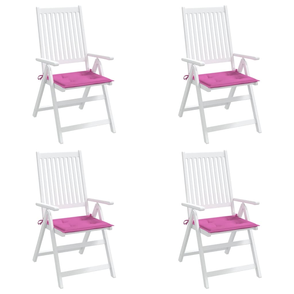 Jastuci za vrtne stolice 4 kom ružičasti 50x50x3 cm od tkanine | megato.hr