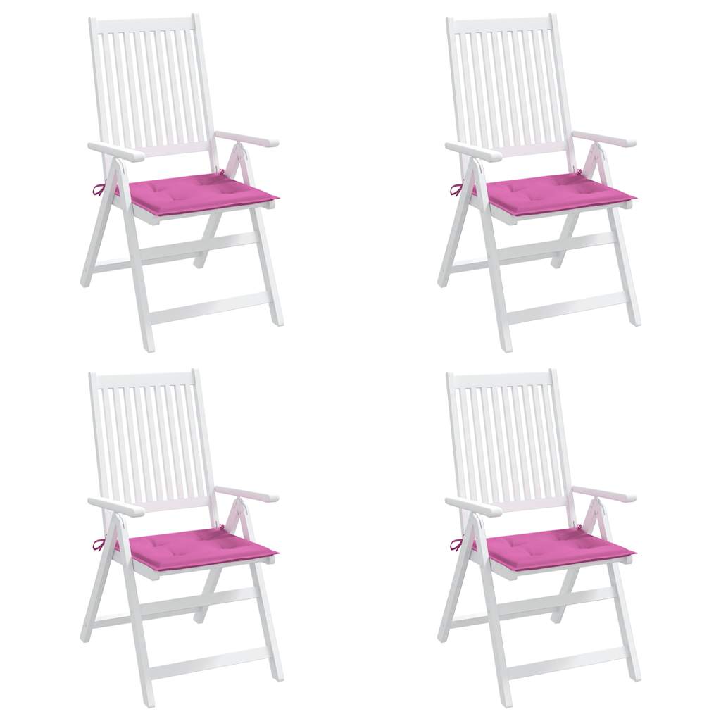 vidaXL Tuinstoelkussens 4 st 50x50x3 cm stof roze, foto 2