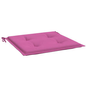 Podušky na zahradní židli 4 ks růžové 50x50x4 cm textil - obrázek 5