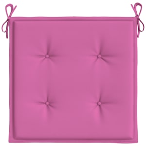 Podušky na zahradní židli 4 ks růžové 50x50x4 cm textil - obrázek 6