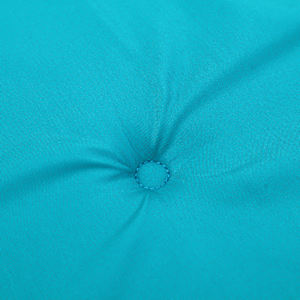 Podušky na zahradní židli 2 ks tyrkysové 50x50x3 cm textil - obrázek 7