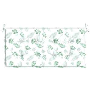 Poduška na zahradní lavici vzor listů 100x50x3 cm látka oxford - obrázek 4